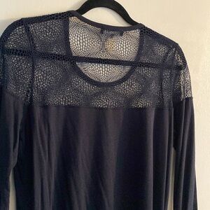 Navy blue David Lerner, New York size medium long sleeve top